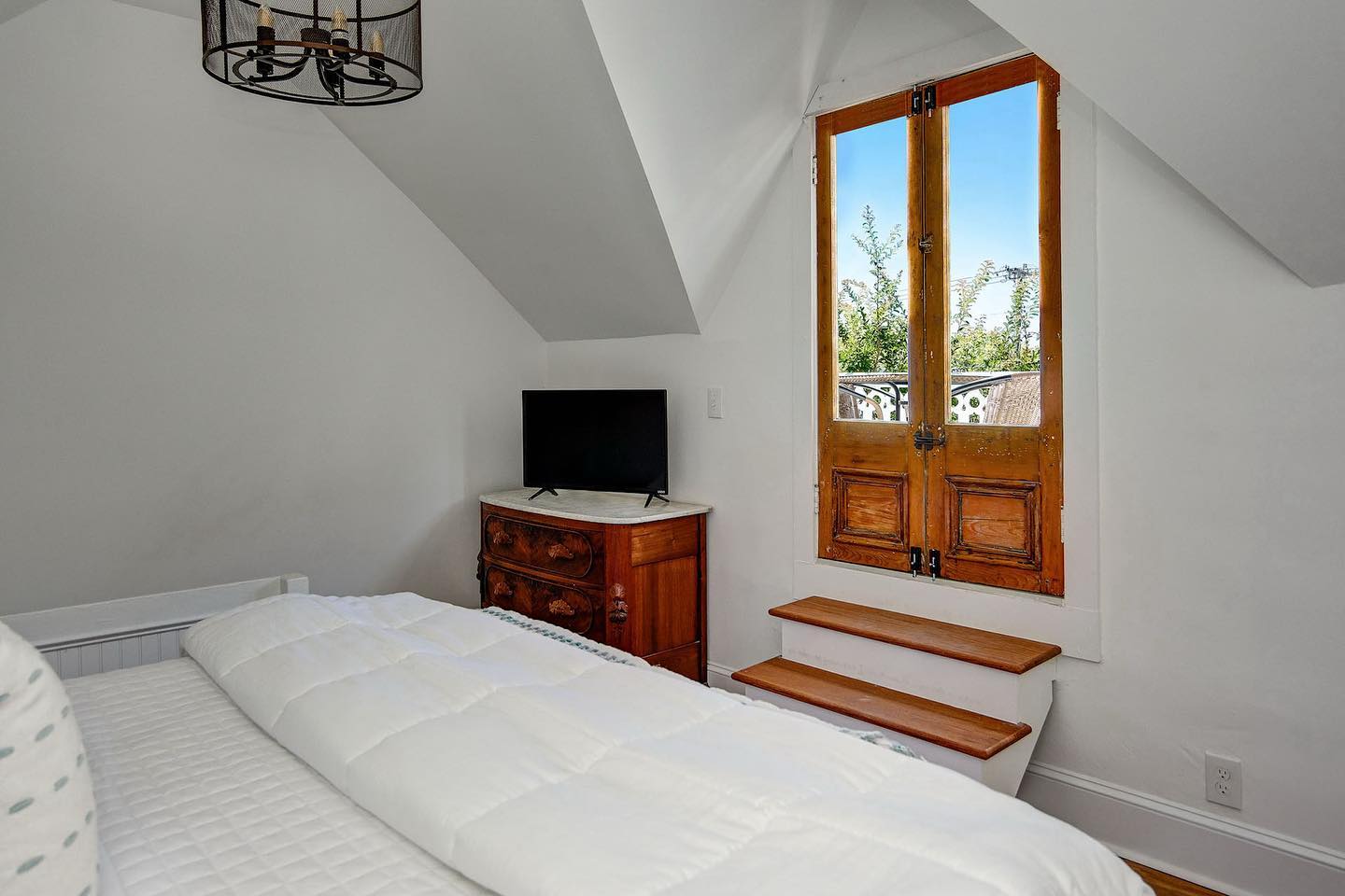 Enjoy a birds eye view of the historic Cape May architecture from the Beach Rose Cottage at The Ashley Rose