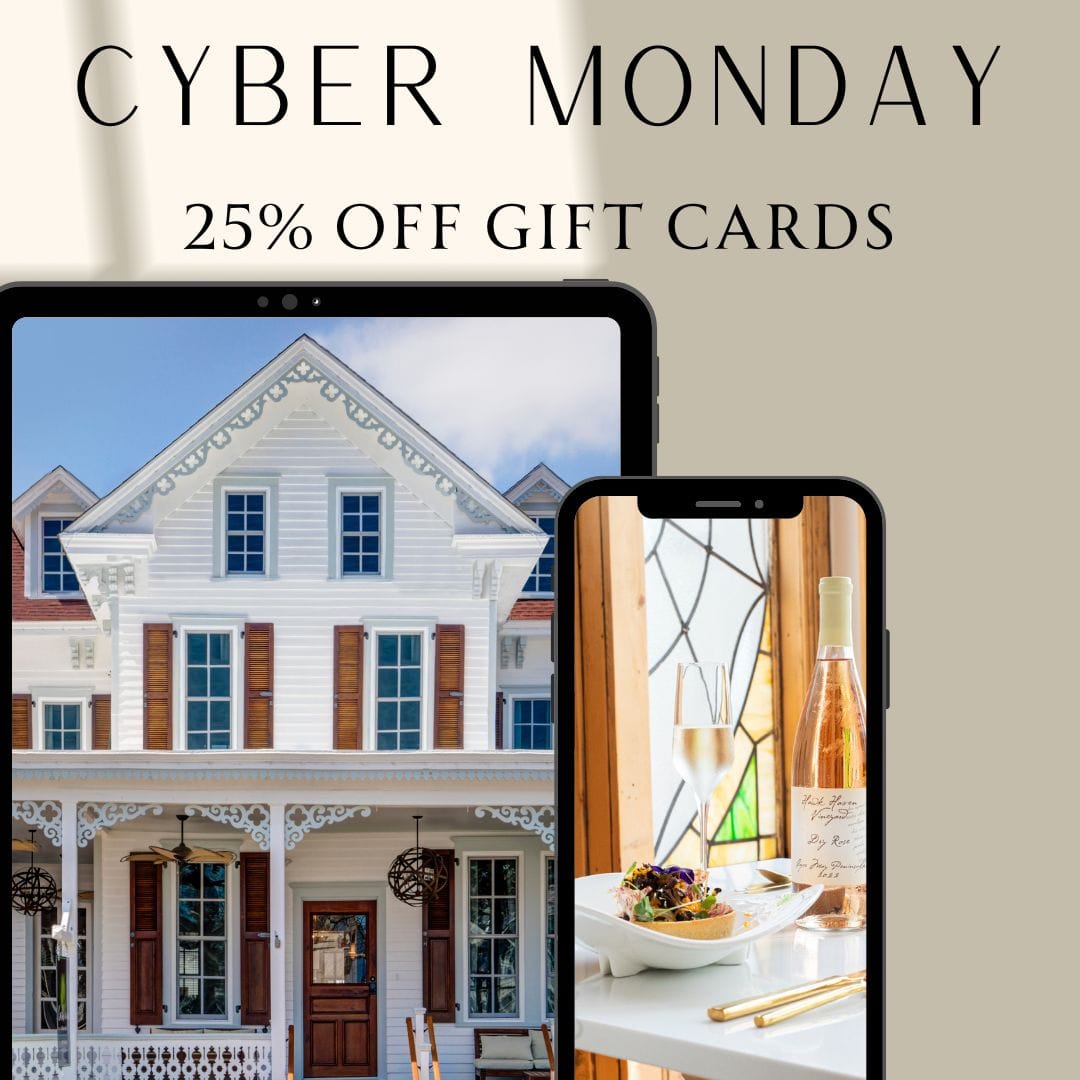 | Ashley Rose Cyber Monday Special: 25% Off Gift Cards!This Cyber Monday, share the beauty of Cape May. From a cozy stay at The Cape Collection Inns to an exceptional meal at Provence, our gift cards make the perfect holiday gift.www.TheCapeCollectionCapeMay.com/PROMO